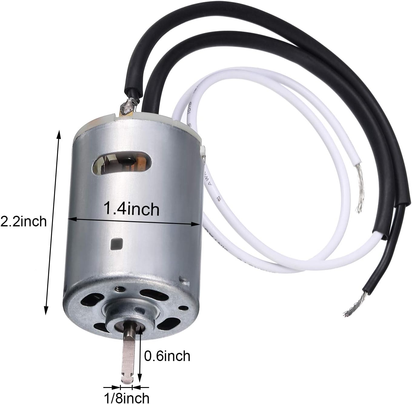 6" Replacement White Vent Fan Blade with 12V D-Shaft RV Vent Motor: Automotive