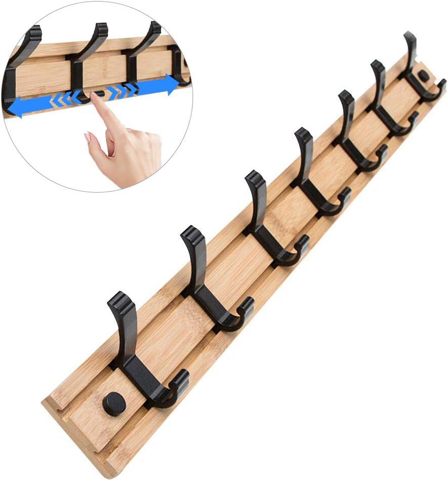 Best 7 Hook Wall Mount Coat Rack