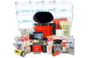 EMERGENCY ZONE 2 Person Hurricane Survival Kit | Disaster Preparedness Kit Packed w/Hurricane Preparedness Items & Hurricane Supplies When You Need It Most