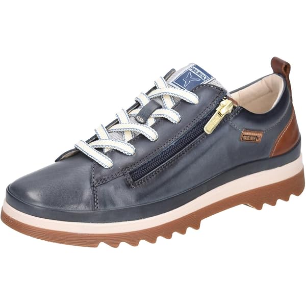Pikolinos Sneaker Men 12 Blue Leather Perforated Comfort Casual Walking Shoes Pikolinos Olvera BLUE LEATHER Mens comfort shoes U8A4222C1-300 main image 4