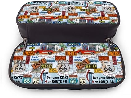 Amazon Meh 英語ペンケース 筆箱 大容量 おしゃれ 多機能 シンプル 5x9cm ペンケース 文房具 オフィス用品