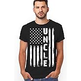 Veracco Uncle American Vintage USA Flag Men T-Shirt Best Uncle Shirt