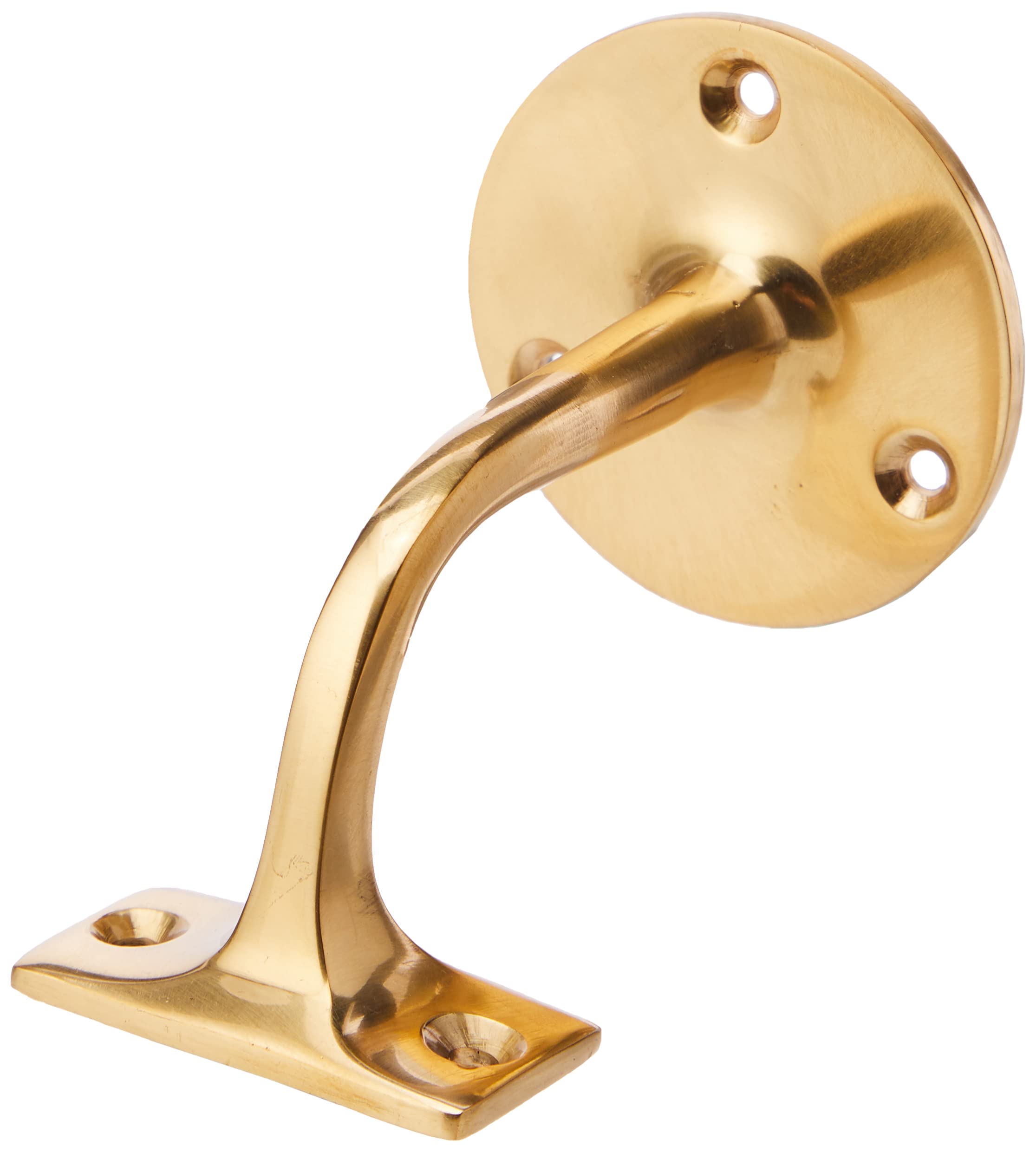Merriway BH02581 Handrail Bracket Polished Brass