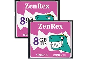 ZenRex 8GB 2 Pack CompactFlash Memory Card CF Card UDMA High Speed for Camere
