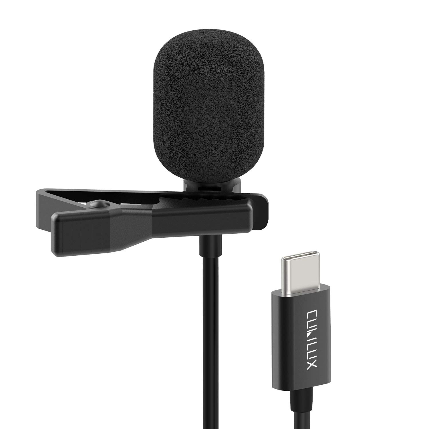 Photo 1 of Cubilux USB C Microphone, Type C Lavalier MIC, External Lapel Clip MIC for iPhone 16/15 Pro Max, iPad Pro 13/12.9/11, iPad Air 13/5th/4th, Samsung S25/S24/S23/S22 Z Fold/Flip 6/5/4 Tab S10/S9/S8, 5 FT