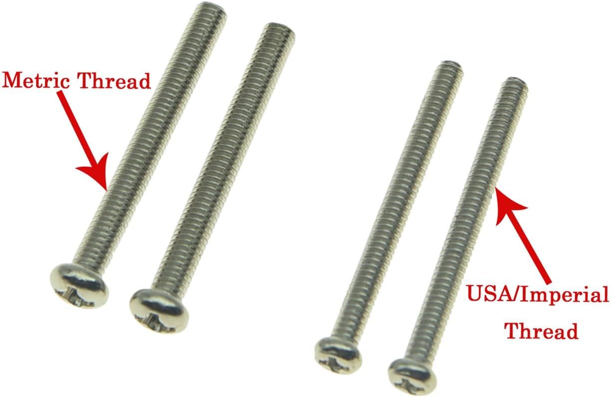 KAISH 50pcs American Thread Humbucker Pickup Height Screws Guitar Humbucker Pickup Screws with Springs for Gibson/EMG/Seymour Duncan/Dimarzio Nickel - Image 5