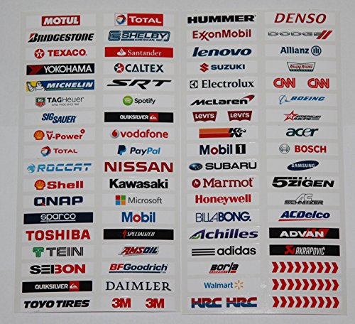 Infinity-270 01 - 99 Slot car Racing Number and Sponsor Track barriers Accessories Sticker Decal Race rc Drift 1/32 Cars Racing Slot Cars 14 mm Sports Scale Pit Garage