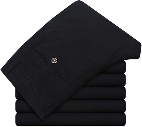 mens slim fit black work trousers