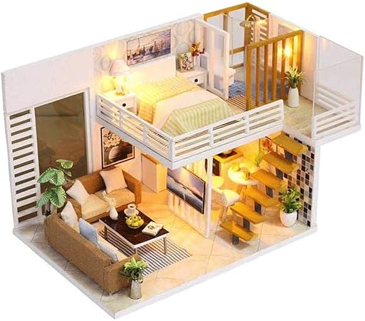diy miniature dollhouse kit time apartment