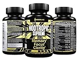 Memory, Focus, Energy, Clarity, & Mood Support - 40 Natural Ingredients for Fast-Acting, Powerful Brain Function Support - Premium Nootropics Supplement to Elevate Brain Performance - 60 Capsules