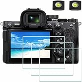 ULBTER [3 Pack] Screen Protector for Sony Alpha A7V A7 V A7R V 7R V A7RV A7M5 Camera & Hot Shoe Cover, 0.3mm 9H Hardness Temp