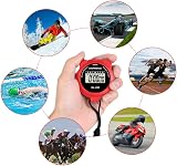 Vicloon Sport Stopwatch Timer Digital Large Display Red view 7