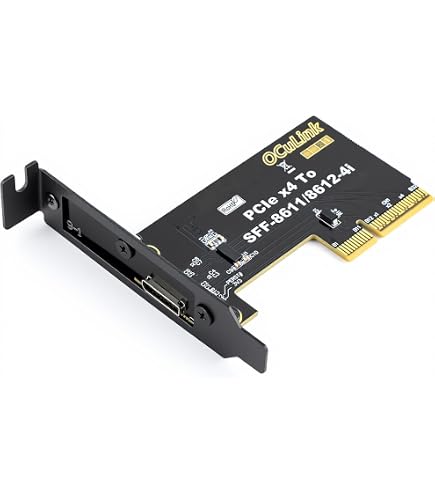 Amazon.com: PCIe 4.0 x4 64Gbps Compatible with OCuLink SFF-8612