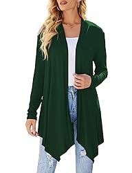 Women's Open Front Long Cardigans Casual Long