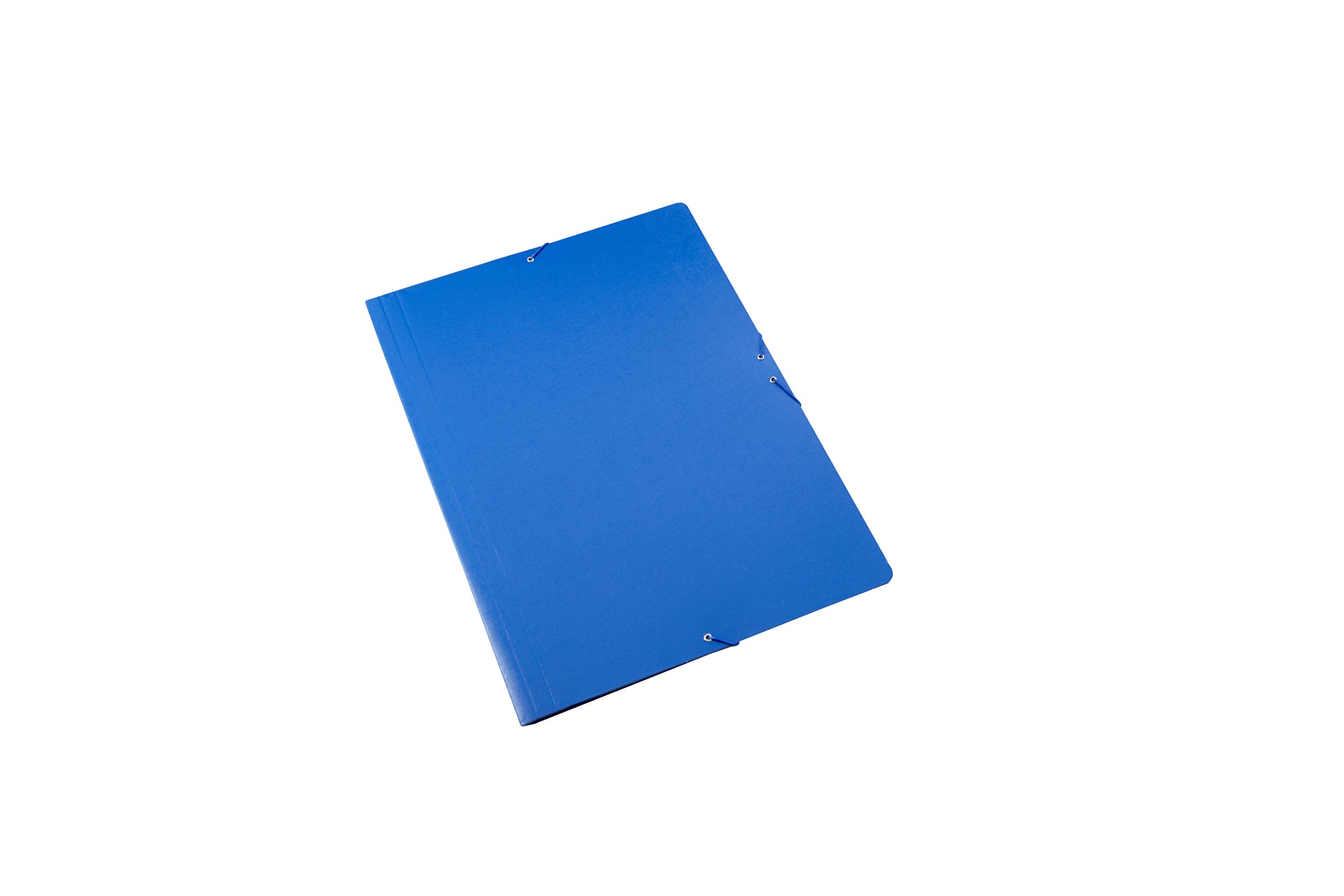 Pack of 5 Simple Folders with Elastic Rubber Size A3 Blue