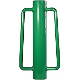 VASGOR Fence Post Driver, Heavy Duty Hand Post Pounder with Handle - Use for Metal U Posts, T Posts, Garden Fence (8 LBS)