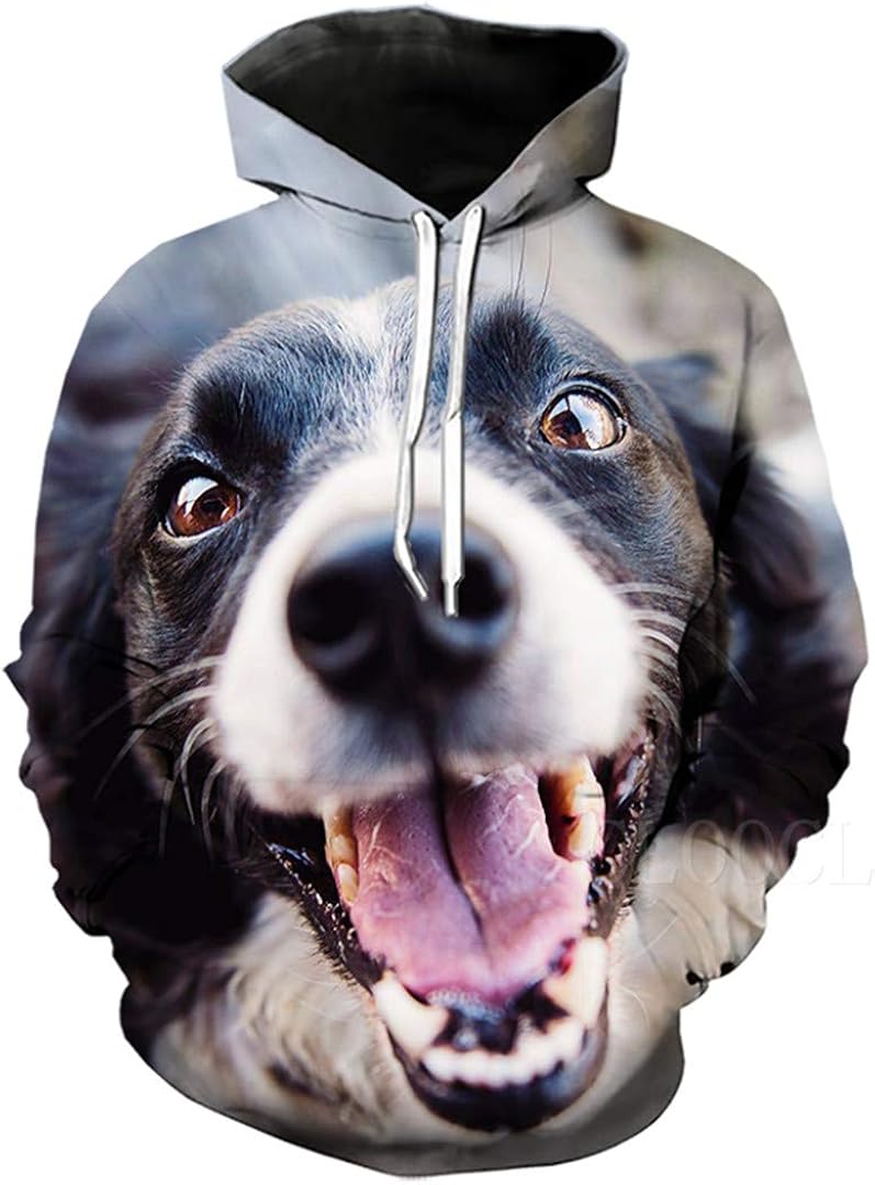 Rtiyslva Autumn Dog Hoodies Women Men Sweatshirt Plus Size Long Sleeve