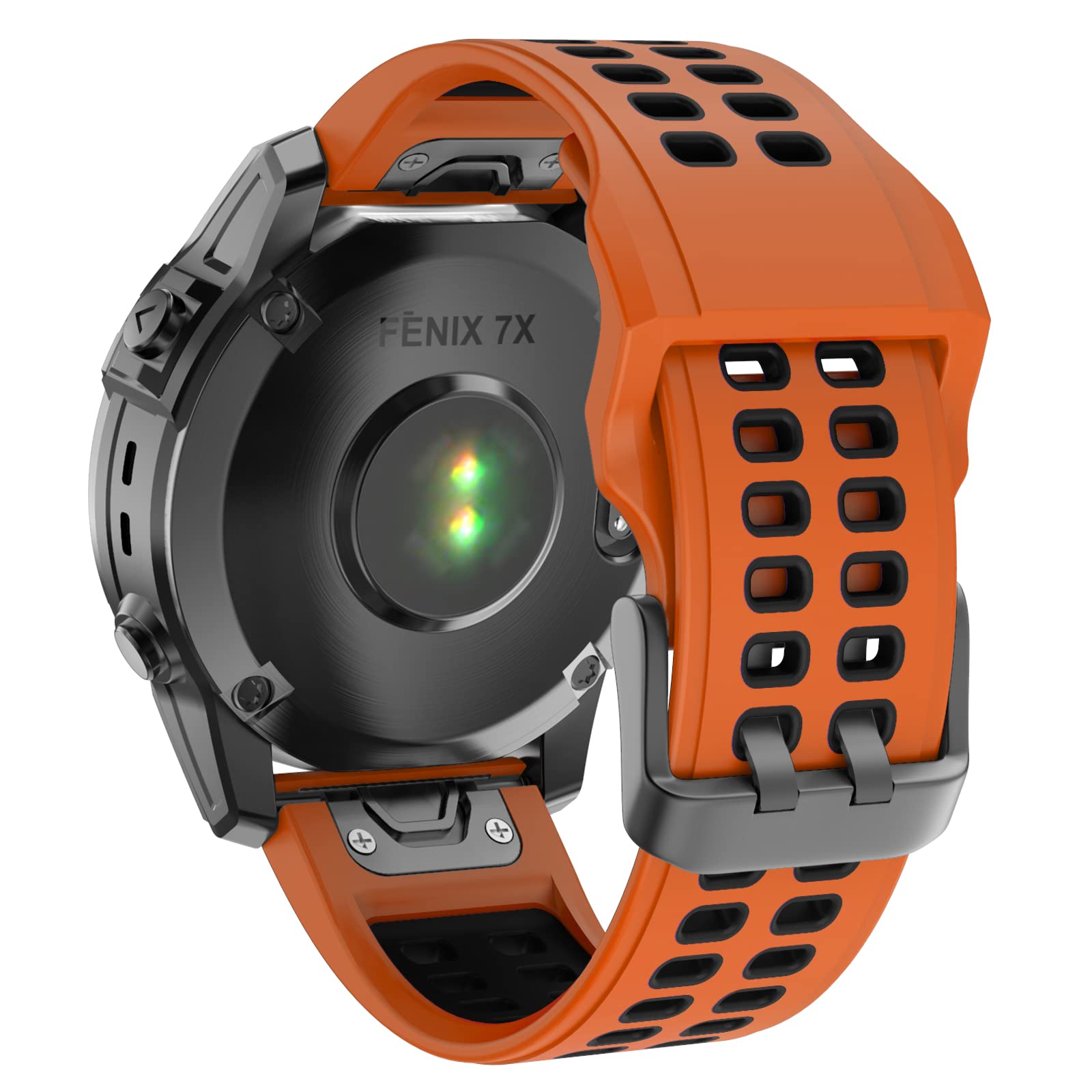 ISABAKE Watch Strap for Fenix 6X/7X/5X, 26mm QuickFit Silicone Wristband for Enduro 2/3, Tactix Delta, Fenix 3 HR