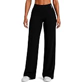 AUROLA Flow High Waisted Straight Wide Leg Yoga Pants for Women 29"/31"/33" | Buttery Soft Naked Feel, No front seam Leggings, V Back Glute Contour, Sweat-Wicking, Gym Workout,Casual