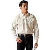 ARIAT White Edmond Classic Fit Men's Long Sleeve Shirt 10051262