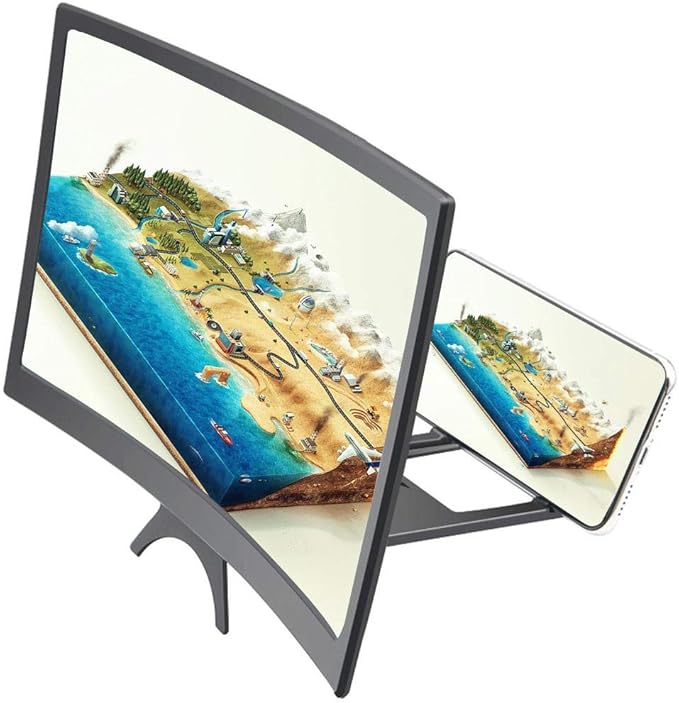 Peedeu 3D Curve Screen Magnifier,12'' Phone Screen Amazon.co.uk