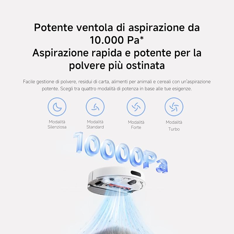 H40 Robot aspirapolvere con stazione auto-svuotamento, 10000 Pa