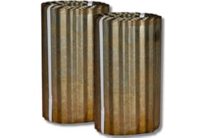 CEILINGCONNEX Colorado Steel Rustic Metal Landscape Edging (2 Pack of 12in W x 10ft L Rolls, Rusted)