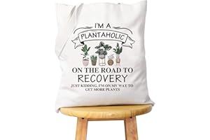 WCGXKO Plant Lover Gift I’m The Plantaholic Gardening Gift Gardener Planter Plant Mom Tote Bag