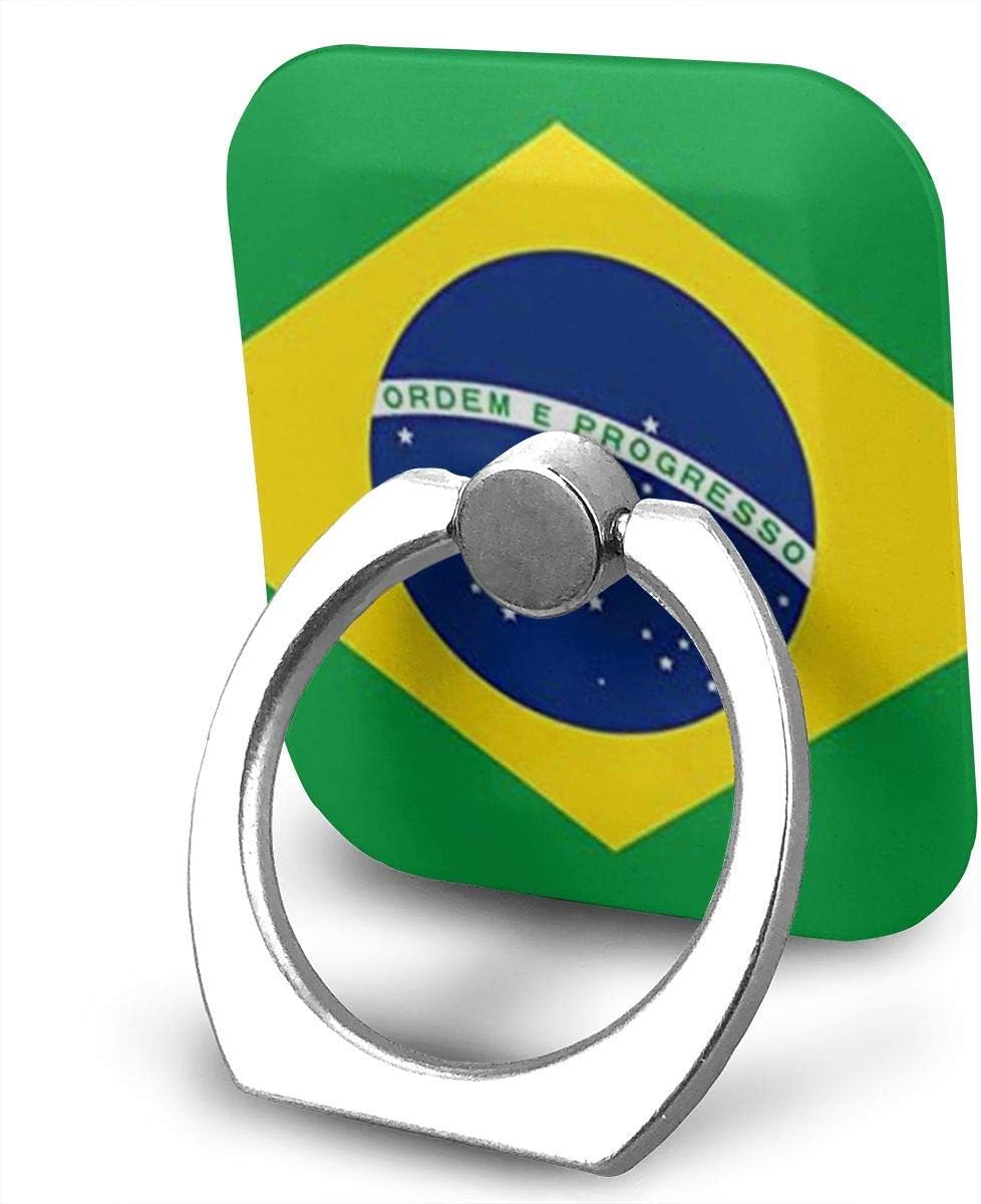 NiceGift Brazil Polyester Flag Phone Ring Stand Holder - Cell Phone Ring Holder Finger Grip 360 Degree Rotation