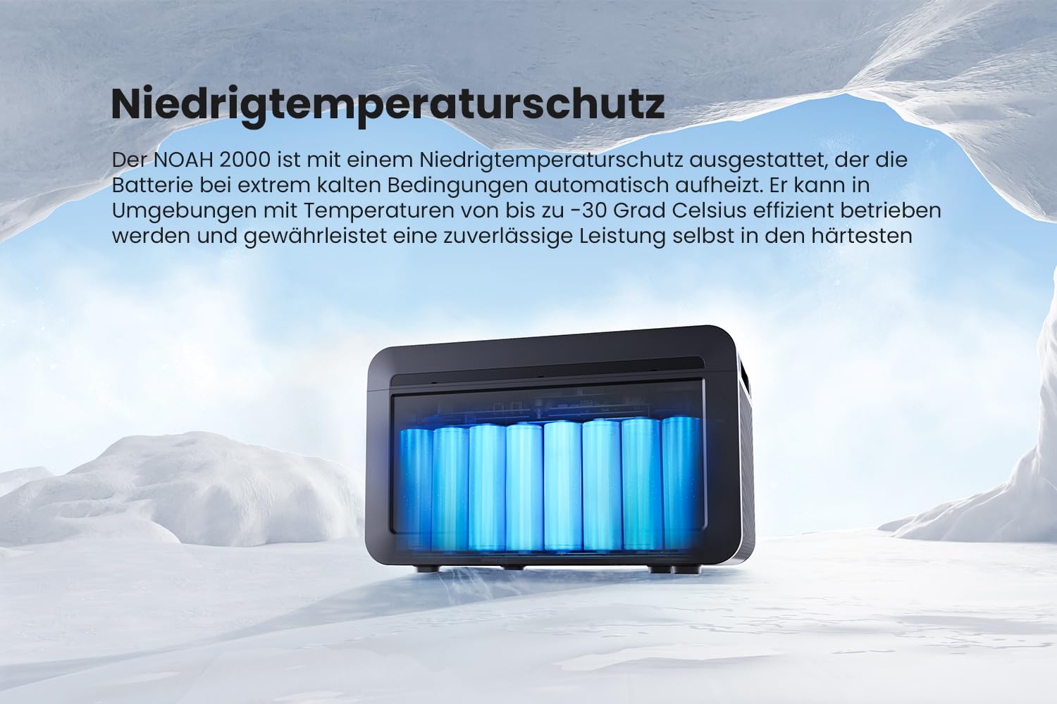 Powerness® Balkonkraftwerk Speicher Growatt NOAH 2000 Speicher 2048Wh mit 1800W PV-Eingangsleistung IP66 für Balkonkraftwerk (NOAH 2000 * 1) 6
