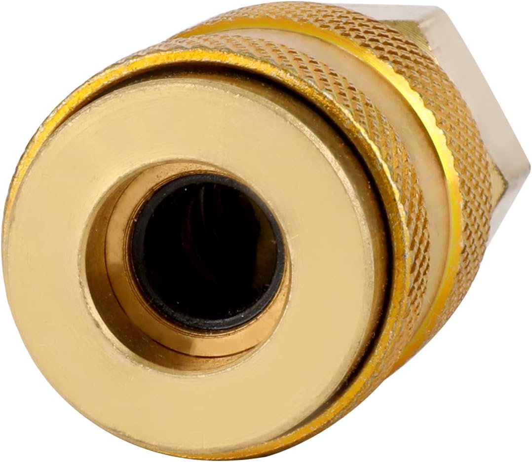 WYNNsky Air Compressor Accessories Fittings, Universal Type Air Coupler with 1/4'' NPT Male Threads, 10 Pieces Air Tools Fittings - - 