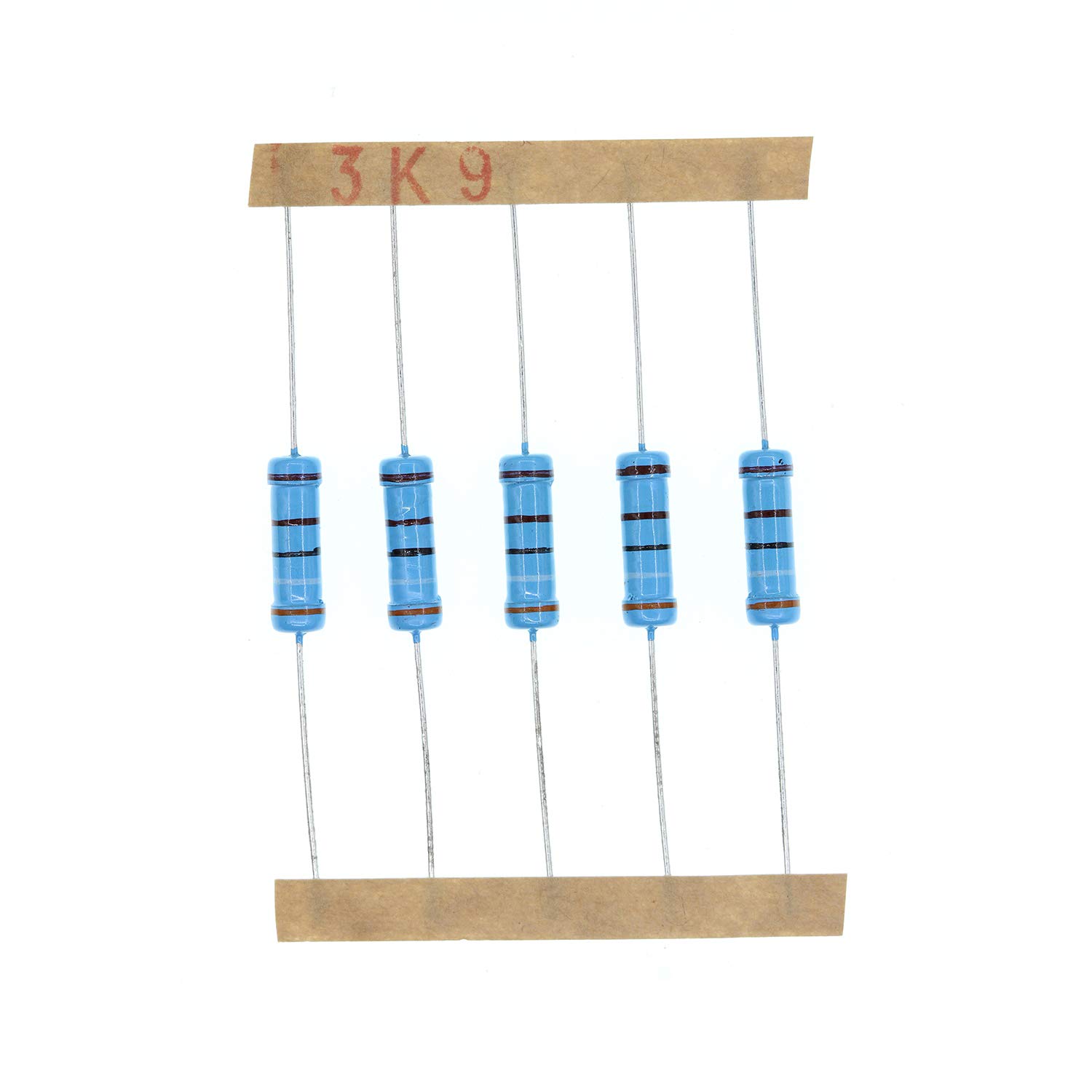 HUABAN 50PCS 2 Watts 2W 3K9 Ohm 1% Metal Film Resistor
