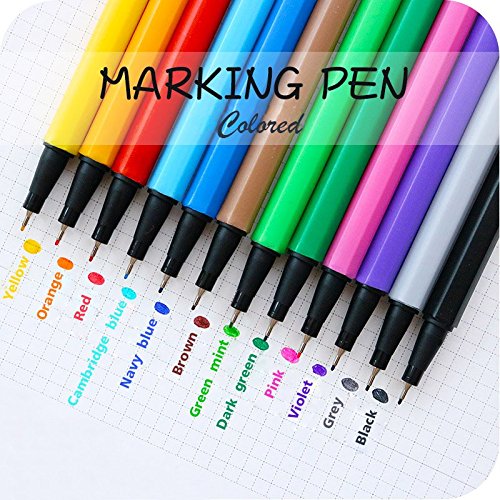 Fineliner Pens Set, 24 Colored Pens, 0.38 mm Fineliner Drawing Pen, Perfect for Writing in Notebook/Bullet Journal/Planner - Thumbnail 5