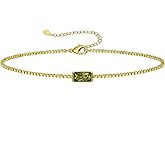 JSJOY Valentines Day Gifts Birthstone Bracelets for Women Gold Dainty Link Bracelet Birthstone Jewelry Birthday Gifts for Her Mom Wife Girlfriend Anniversary Jewelry