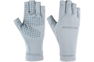 MOUNT TEC Unisex UV Protective Fingerless Gloves UPF 50+ Summer Sun Glove for Outdoor Fishing Cycling Hiking Driving Kayaking