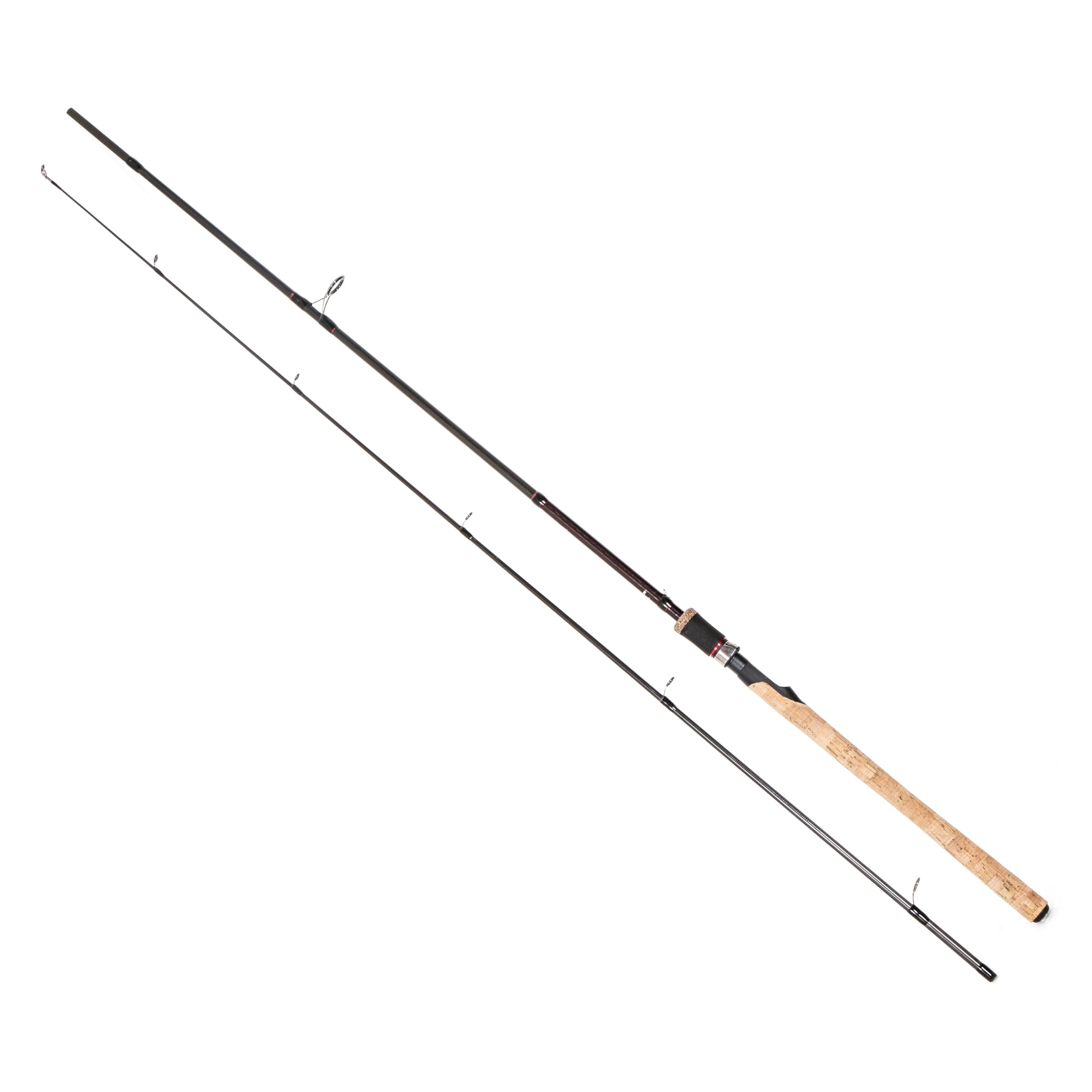 FLADEN Fishing - VANTAGE CARBON 2 Piece Lure Spinning Rod - Quality Stylish Light Graphite Blank Full Cork Handle - From The All Purpose Predatory Lure Range (7ft / 210cm - 3 to 15g cw) [12-31003]