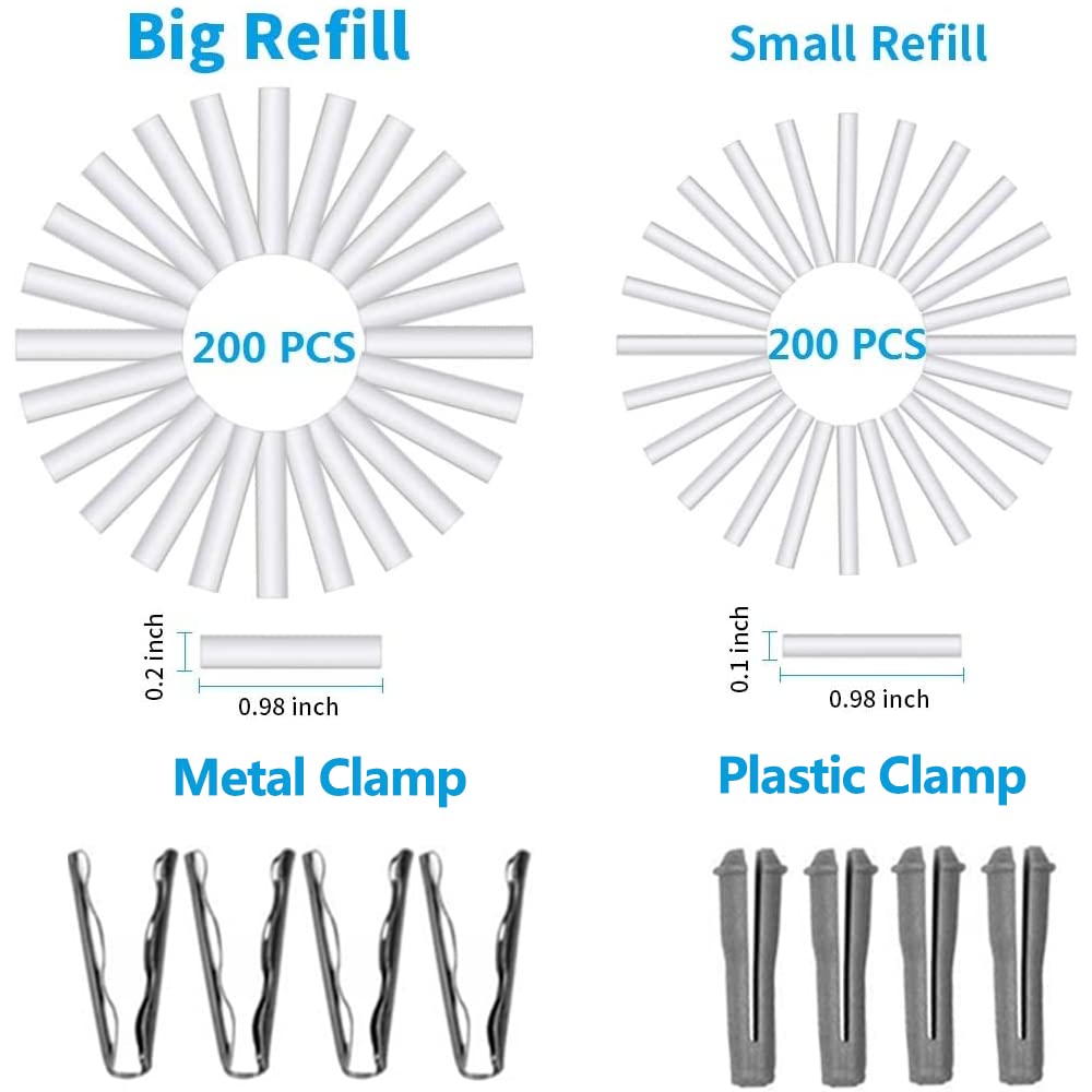 AFMAT Electric Eraser Refills 400 pcs, φ5mm Erasers Refil-200pcs and φ2.3mm Erasers Refil-200pcs, Replacement Refills for AFMAT Electric Eraser