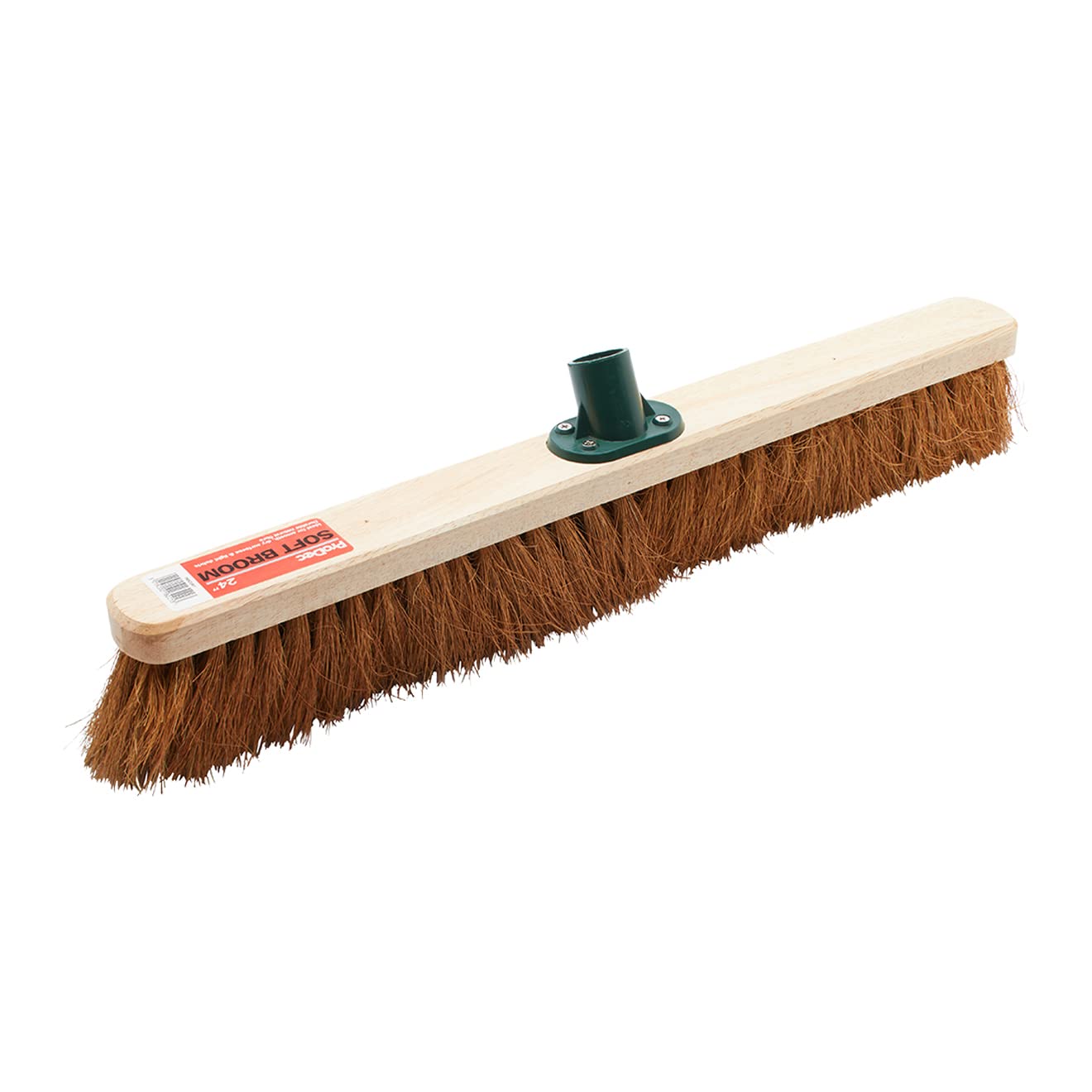 ProDec 24" Natural Coco Fibre Soft Sweeping Broom Head for Indoor and Outdoor Sweeping