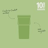 Brabantia Sort & Go 16L Jade Green Waste Bin with Stay-Open Lid view 7