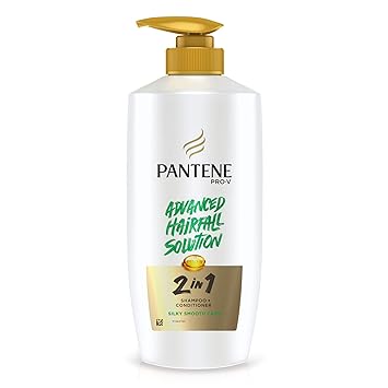Pantene 2 in 1 Silky Smooth Care Shampoo + Conditioner, 650 ml