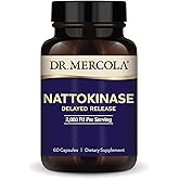Dr. Mercola Nattokinase Delayed Release, 2,000 FU Per Serving, Dietary Supplement, Delayed Release, Proteolytic Enzyme, Non-GMO - 60 Servings (60 Tablets)