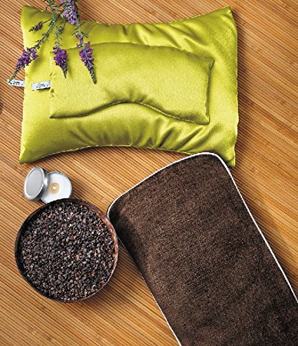 Bucky Body Wrap, Hot/Cold Therapy, All Natural Buckwheat Seed Filling, Removable Cover, Adjustable Filling, XL Length and Width - Sand