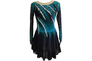 LIUHUO Figure Skating Dress Girl's Long Sleeves Handmade Customized Competition Performation