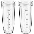 32OZ Large Cup Replacement for Ninja Pro Personal Blender Cups Compatible with Ninja Nutri Professional Plus Kitchen System b