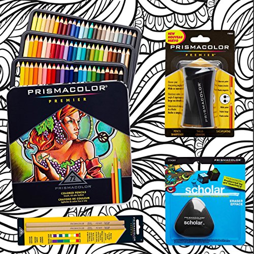 Buy Prismacolor 72Count Colored Pencils, Triangular Scholar Pencil