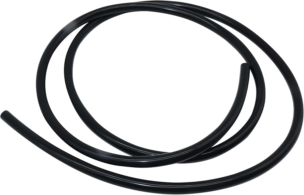 LAVMHAB Silicone Tube 10mm ID x 14mm OD 1.5m Black Flexible Rubber Air Water
