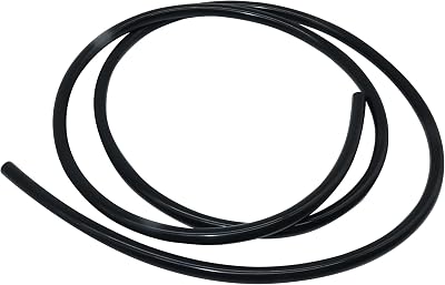 LAVMHAB Silicone Tube 10mm ID x 14mm OD 1.5m Black Flexible Rubber Air Water