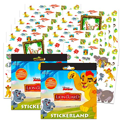 Disney Lion Guard Stickers Party Favors Bundle of 2 Sticker Packs