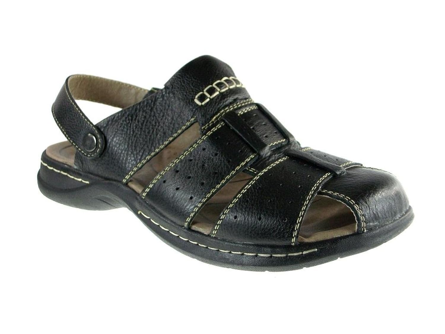 Free Shipping Rocus Men S P701 Leather Convertible Sandals