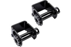 Iweshal 2 Pack Sliding Winch, Heavy Duty Sliding Winch for Flatbed Trailers, Trucks and Winches, Painted Durable Carbon-Steel Construction, Standard Sliding Tie Down Winch (Black)
